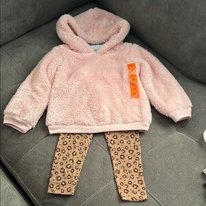Carter's Pink Fuzzy Toddler Hoodie